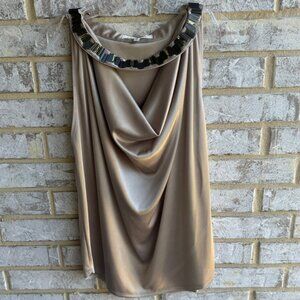 Robbi & Nikki Beaded Sleeveless Blouse Women's Size M.